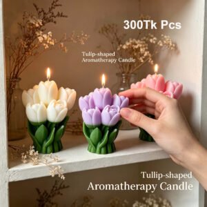 tulip cluster candle | decorative floral aesthetic candle home decor