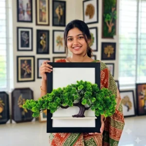 আধুনিক মনোমুগ্ধকর থ্রিডি আর্টিফিশিয়াল ফ্লাওয়ার ওয়াল আর্ট